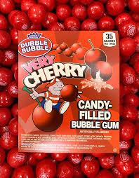 Concord Dubble Bubble Very Cherry 1" Gumballs 6lb Bag Bulk